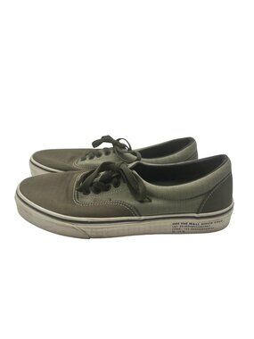 Vans Unisex Size M9.5 / W11 Khaki Lace-Up Sneakers Canvas Green Sage Tennis
